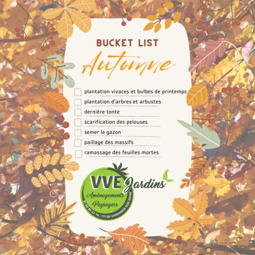 Automne 2023 - Bucket list